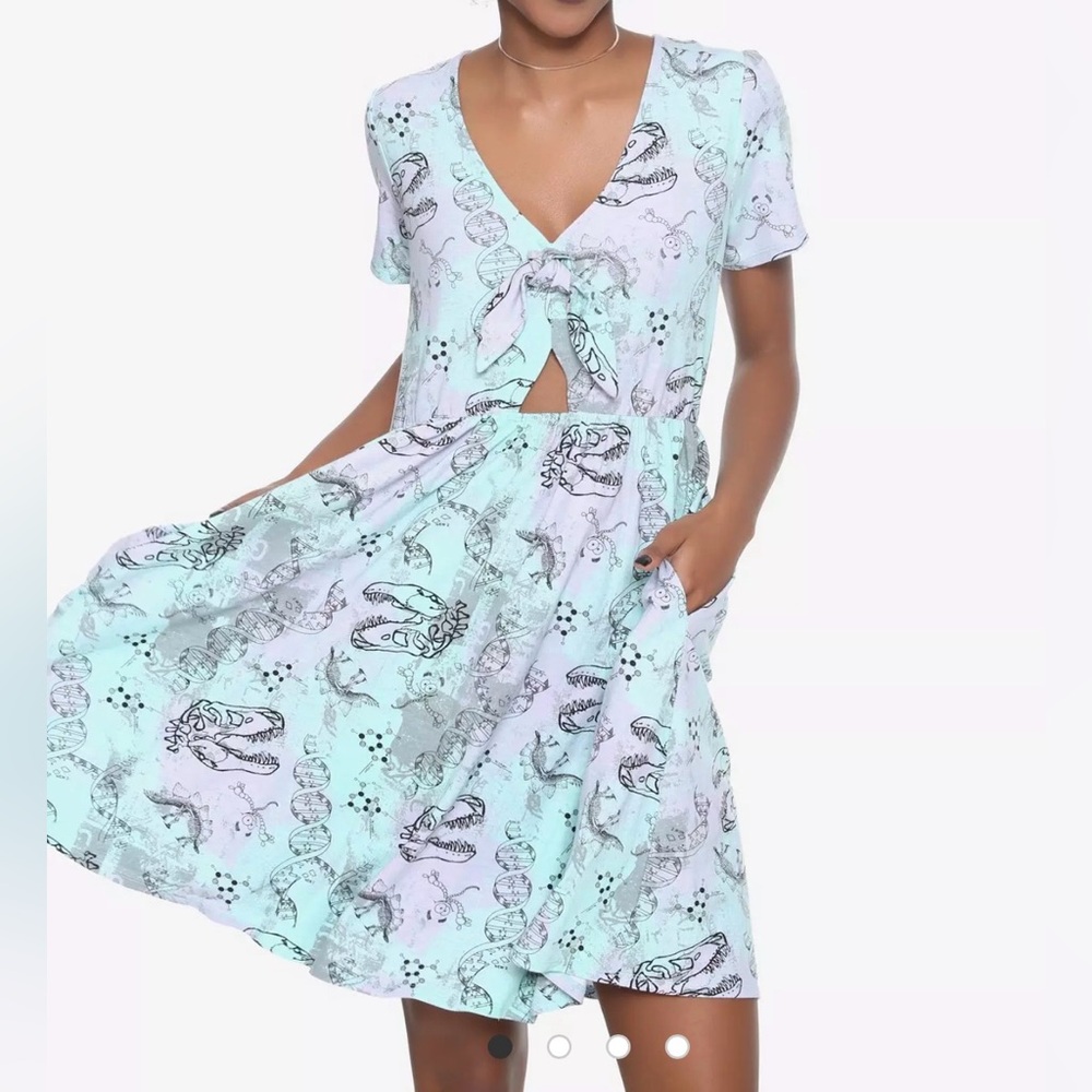 Jurassic Park DNA Dress Casual Comfy Plus Size Jurassic World Hot Topic Torrid - Picture 7 of 7
